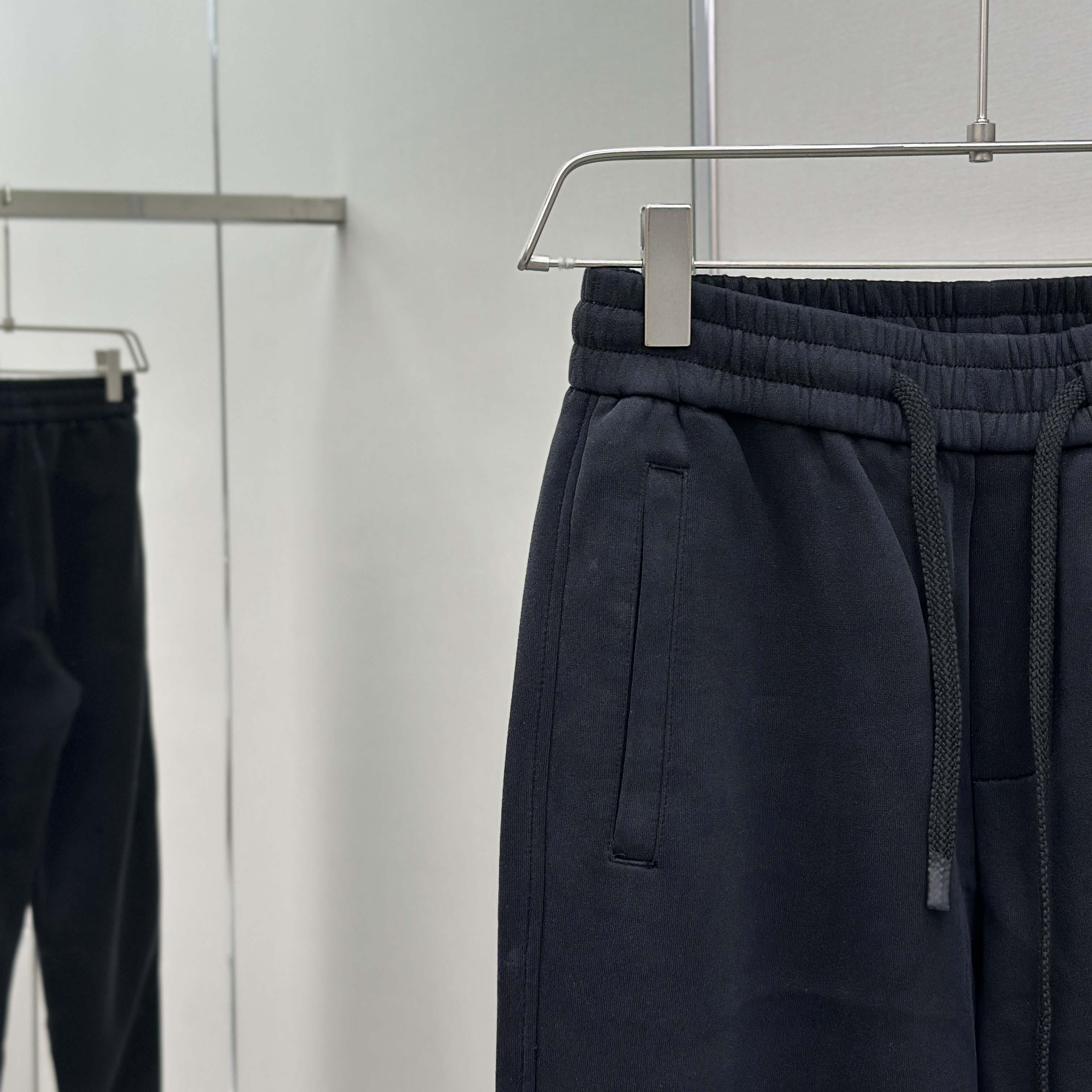 Balenciaga Black Cotton Pants - DesignerGu