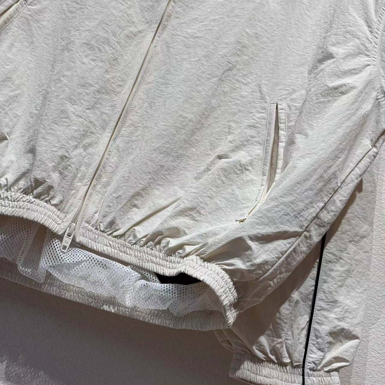 Balenciaga I PUMA Tracksuit Jacket In Cream Technical Fabric - DesignerGu