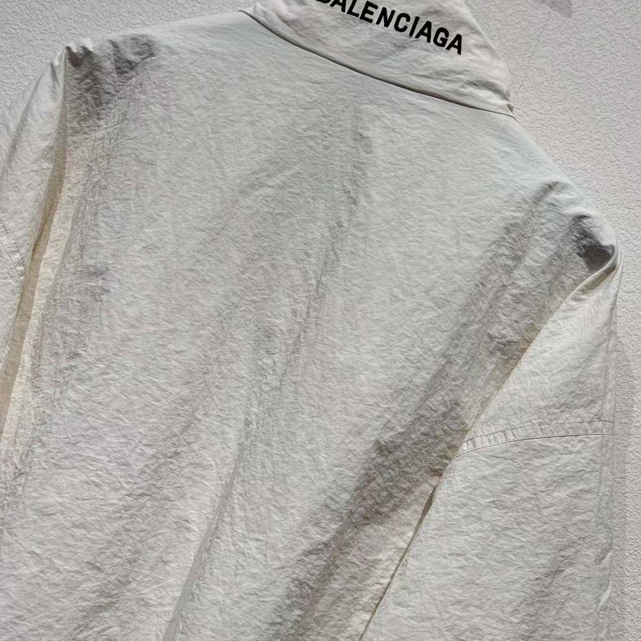 Balenciaga I PUMA Tracksuit Jacket In Cream Technical Fabric - DesignerGu