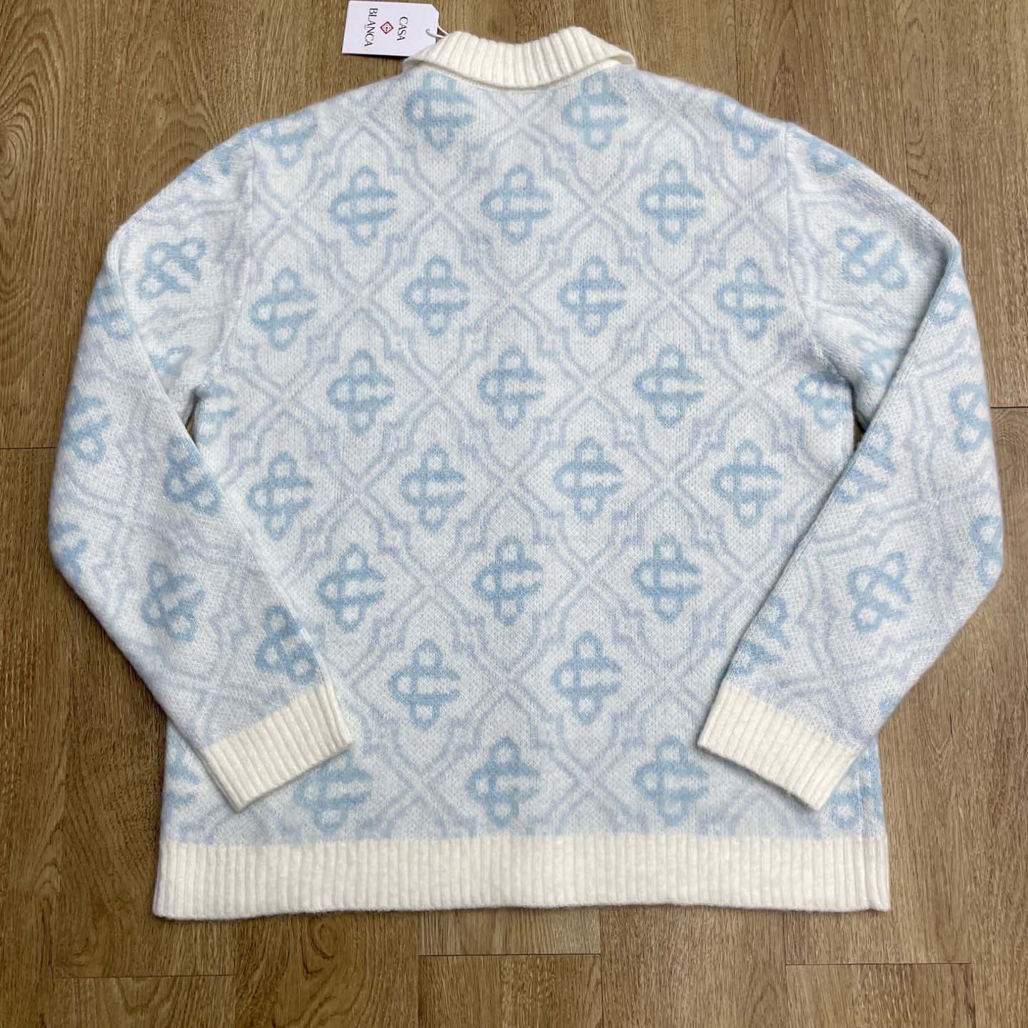 Casablanca Pattern Zip-up Cardigan   D0105 - DesignerGu