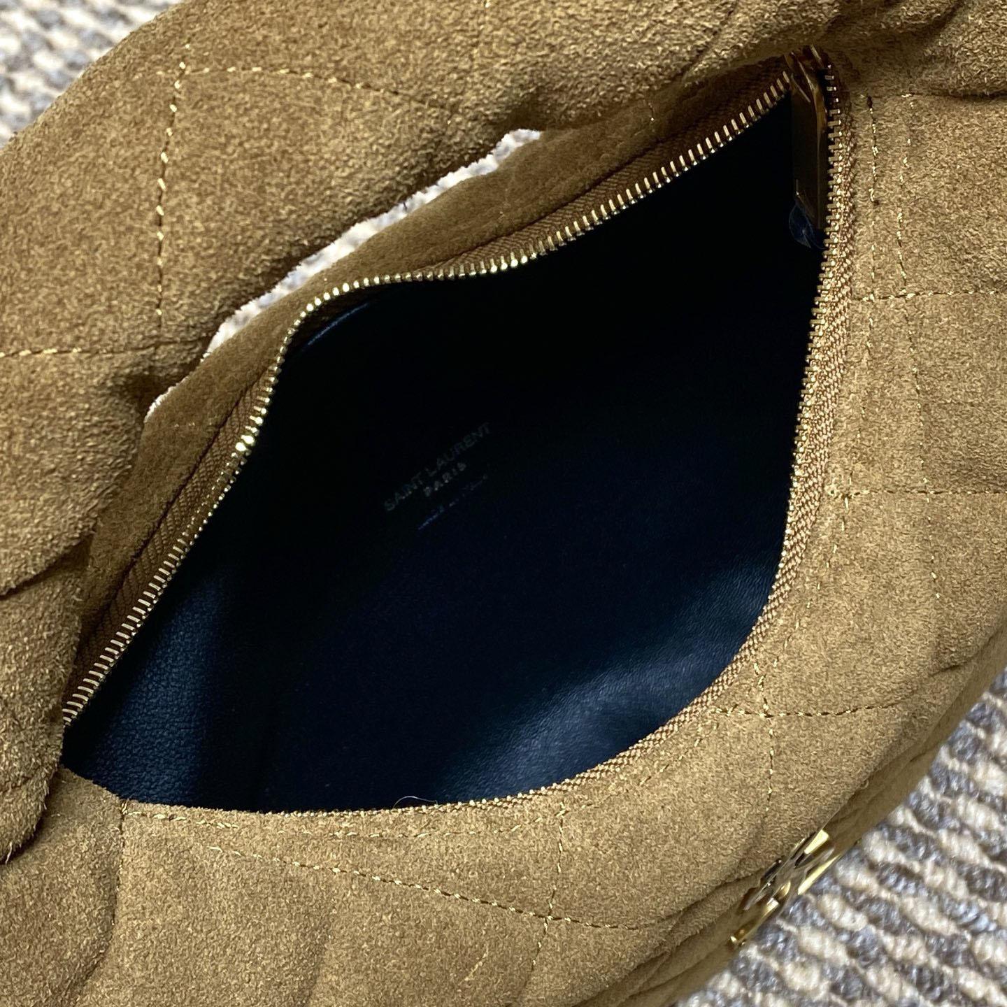 Saint Laurent Icarino In Quilted Suede - DesignerGu