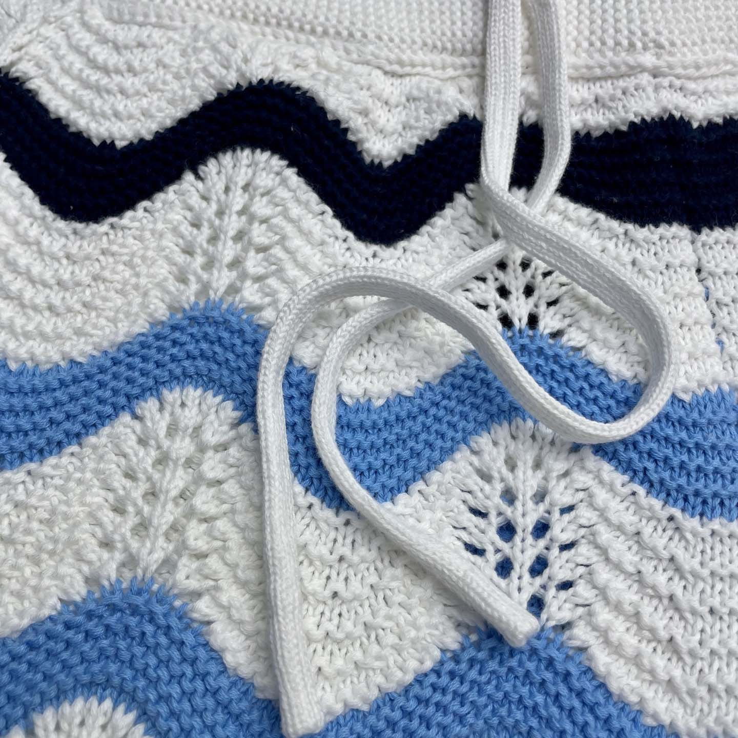 Casablanca Gradient Wave Crochet Shorts   D0108 - DesignerGu