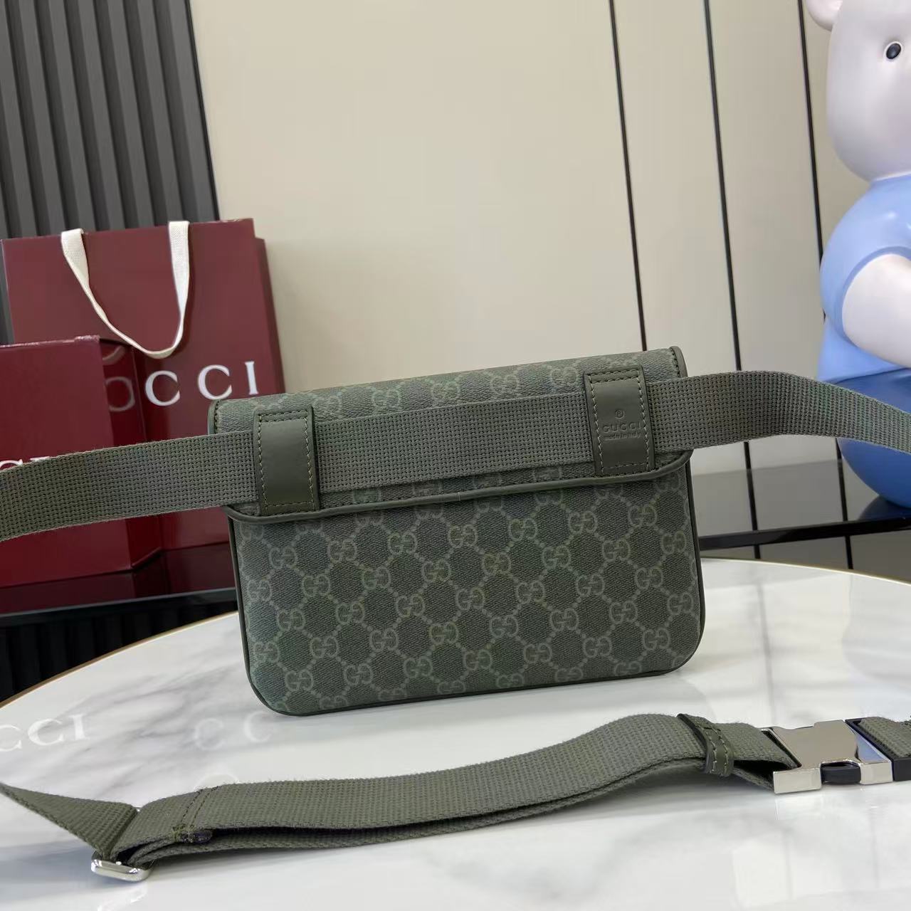 Gucci GG Monogram Small Belt Bag - DesignerGu