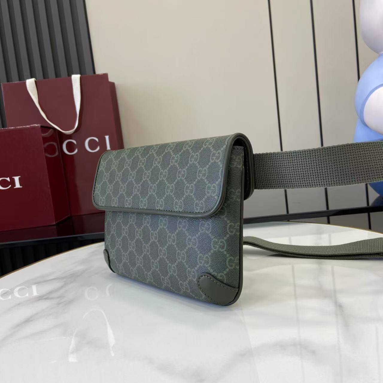 Gucci GG Monogram Small Belt Bag - DesignerGu