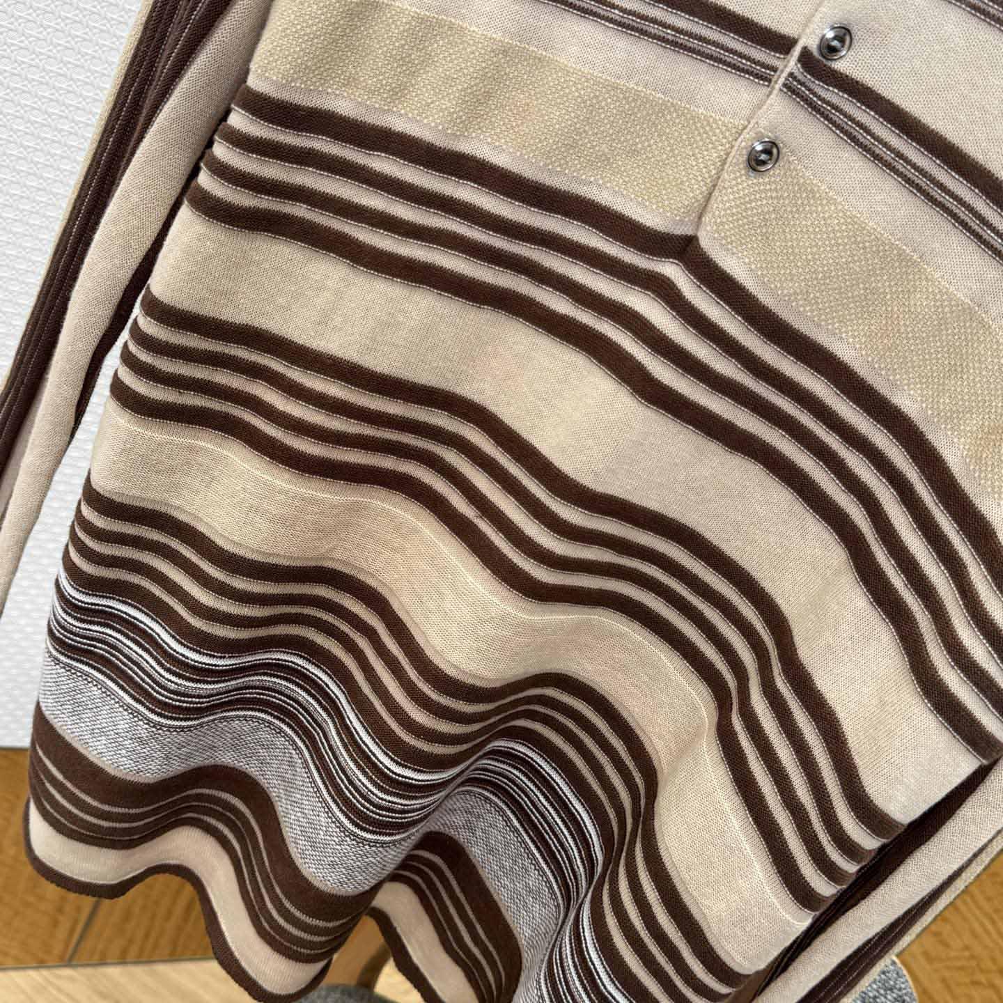 Bottega Veneta Men's Striped Linen-Blend Polo Shirt - DesignerGu