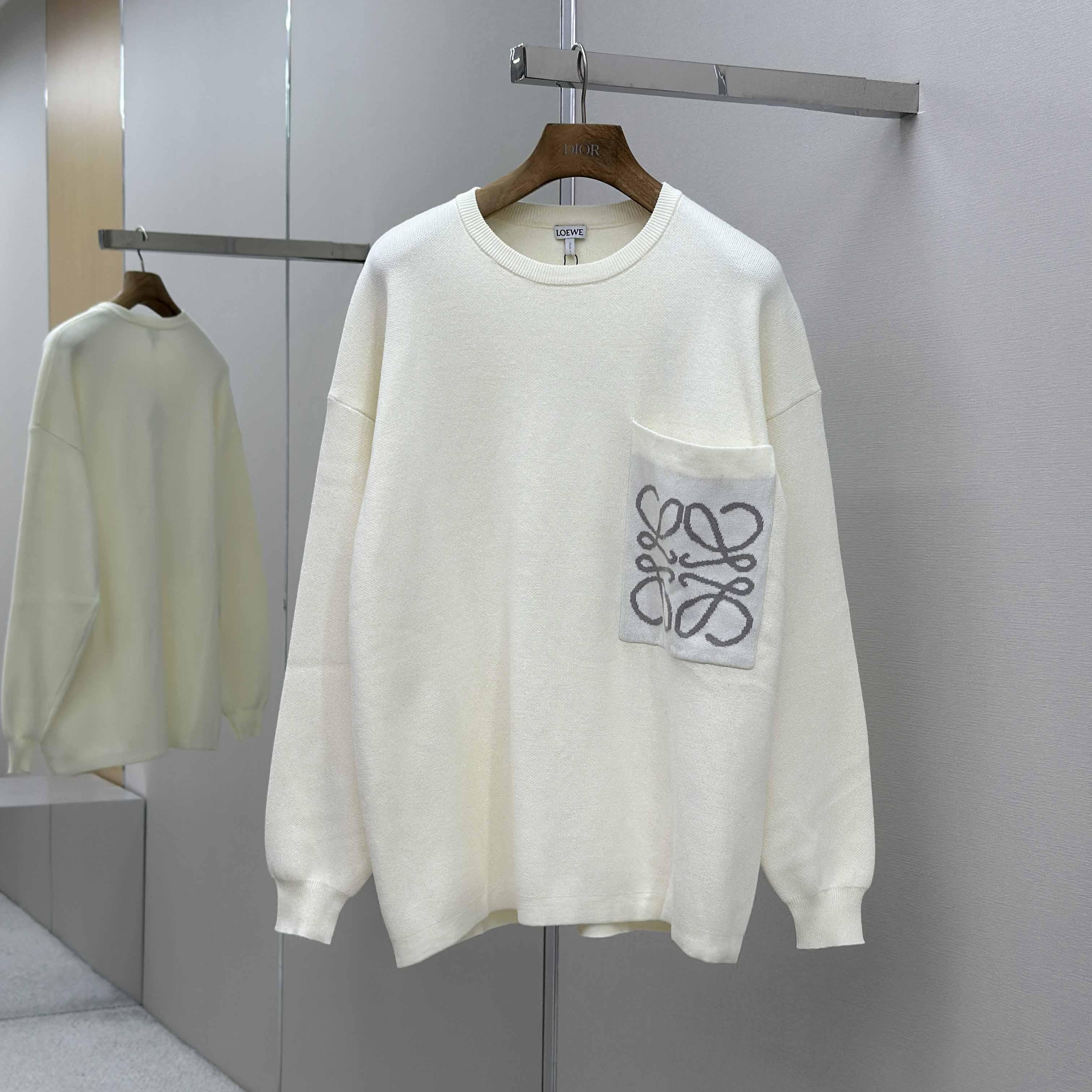 Loewe Sweater In Cotton Blend - DesignerGu