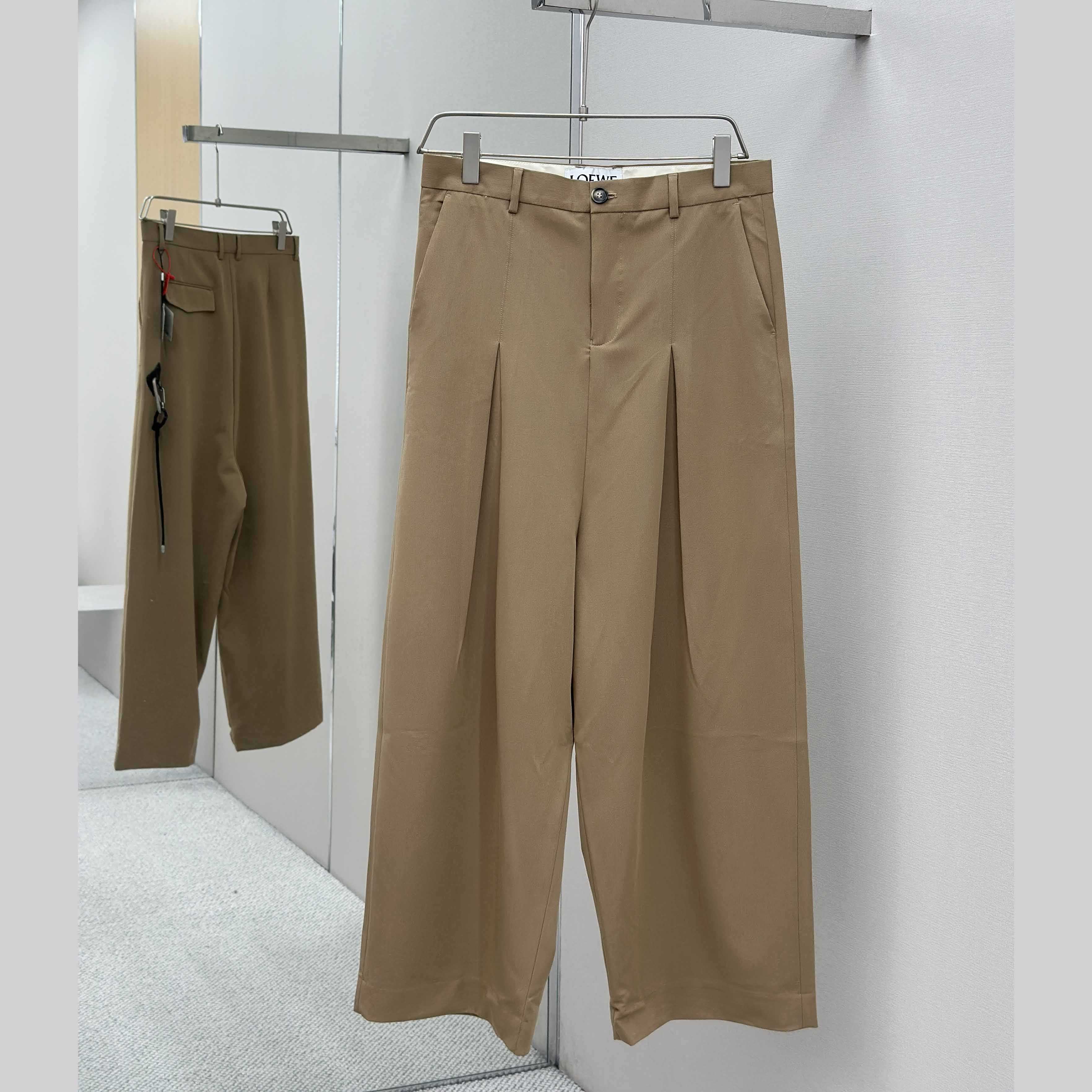 Loewe Low Crotch Trousers In Cotton - DesignerGu