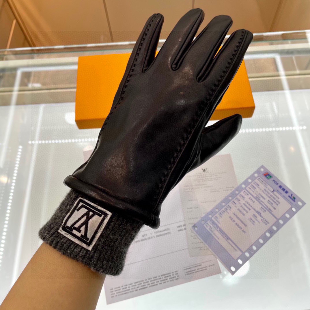 Louis Vuitton Men's Gloves  - DesignerGu