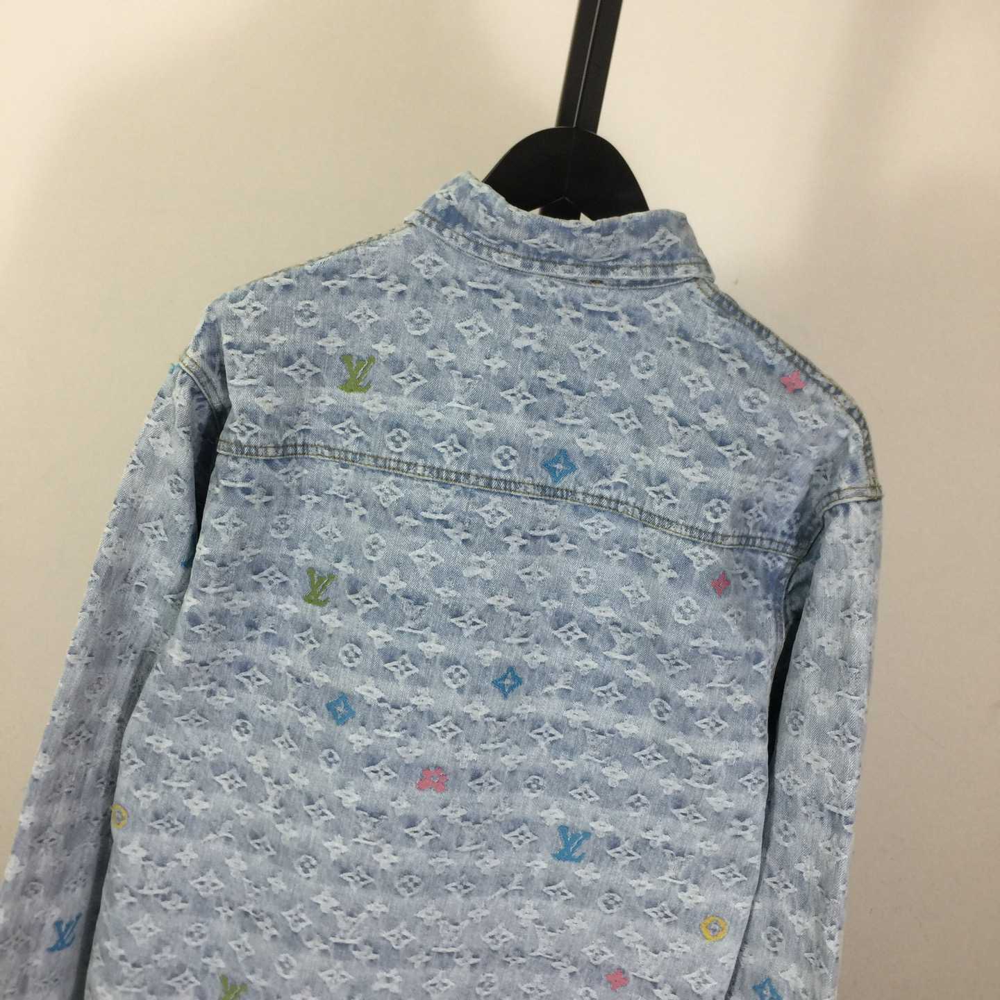 Louis Vuitton Tyler Colorful Card Denim Shirt - DesignerGu