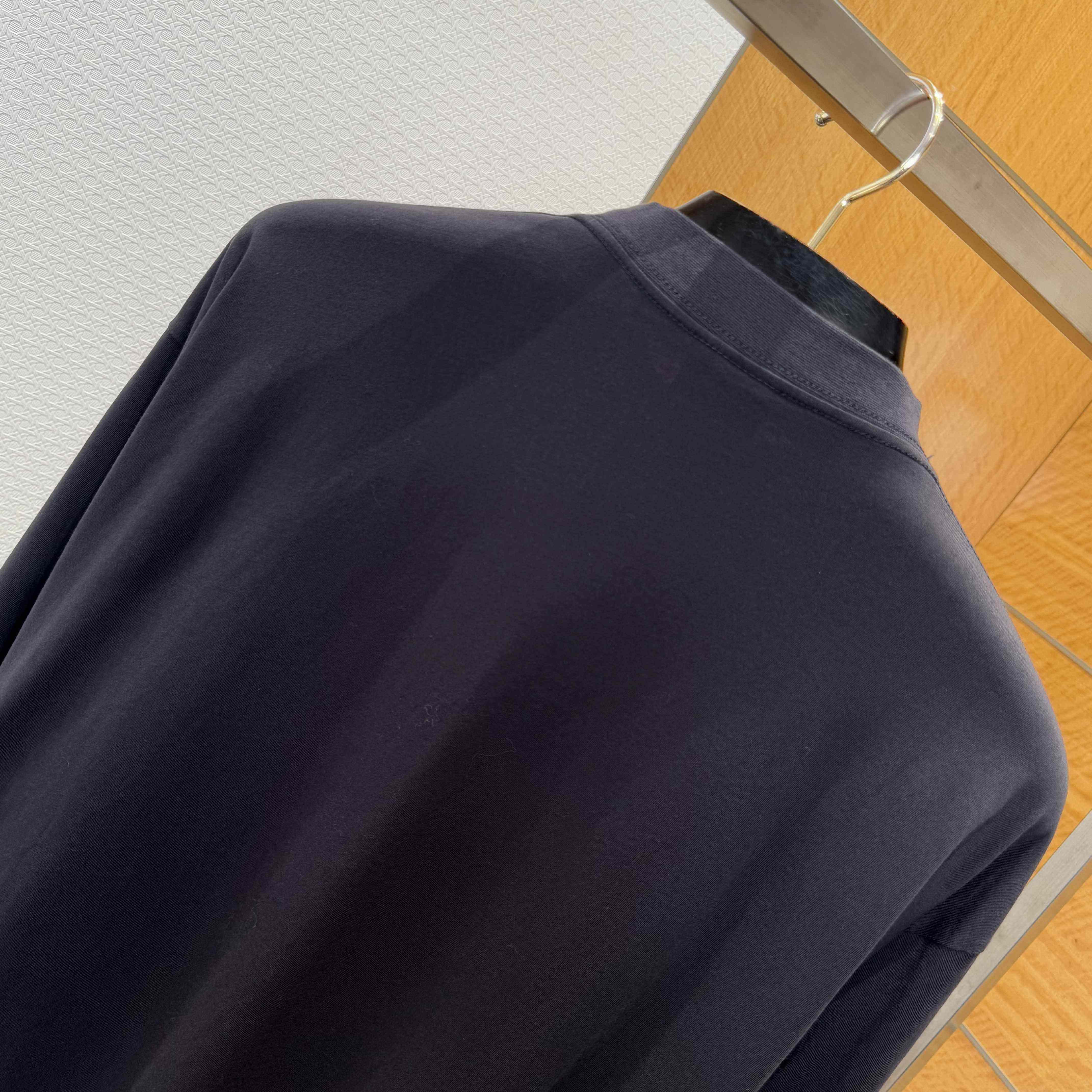 Balenciaga BB Icon Stencil Long Sleeve T-Shirt Large Fit in Black Faded  - DesignerGu