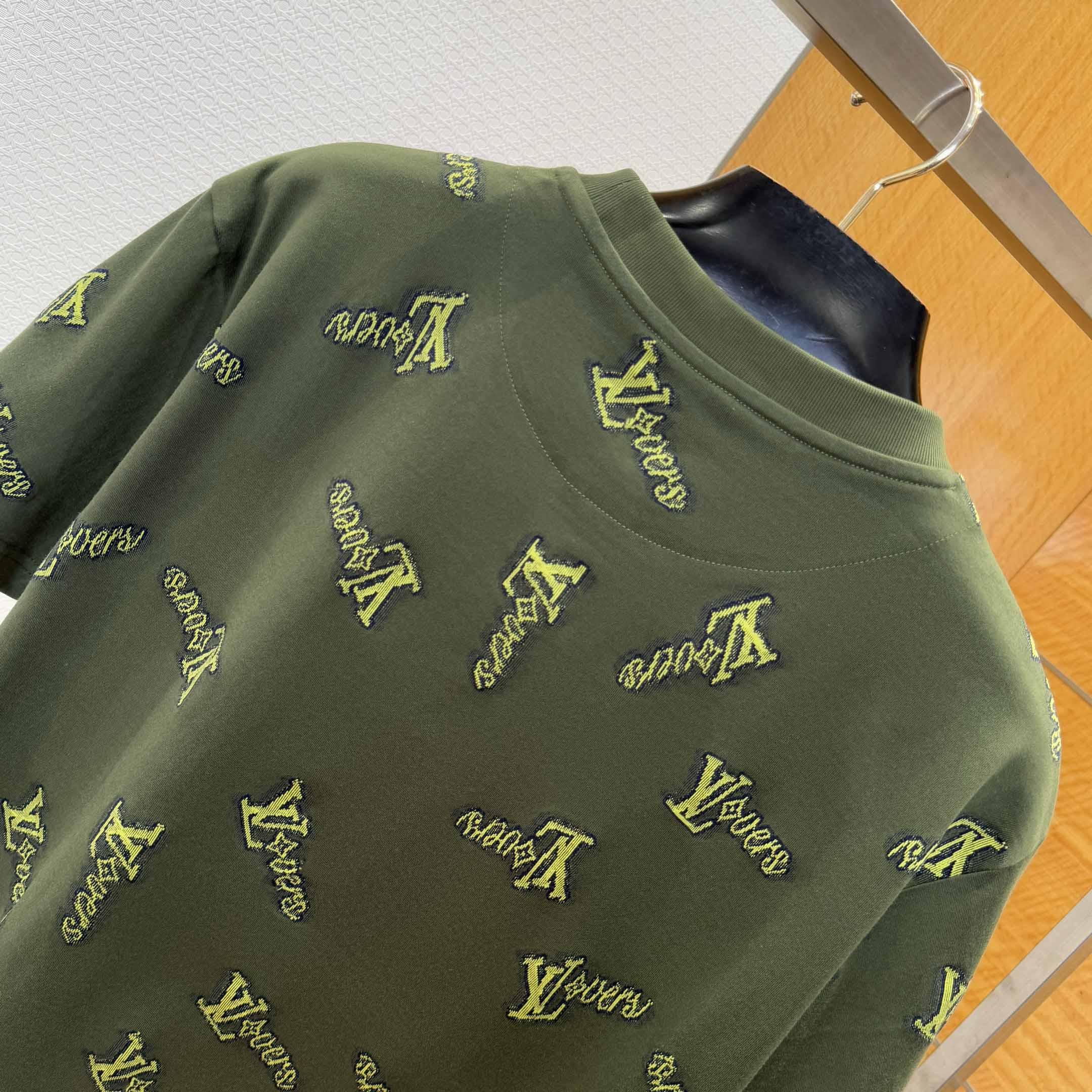 Louis Vuitton Jacquard Cotton T-Shirt   1AGJYS - DesignerGu