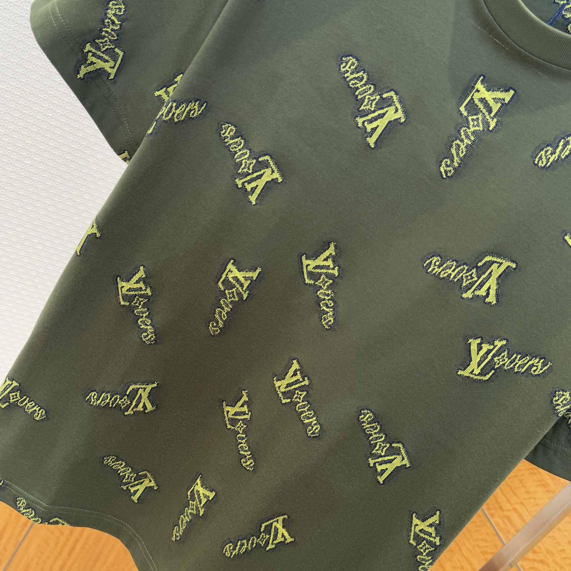 Louis Vuitton Jacquard Cotton T-Shirt   1AGJYS - DesignerGu