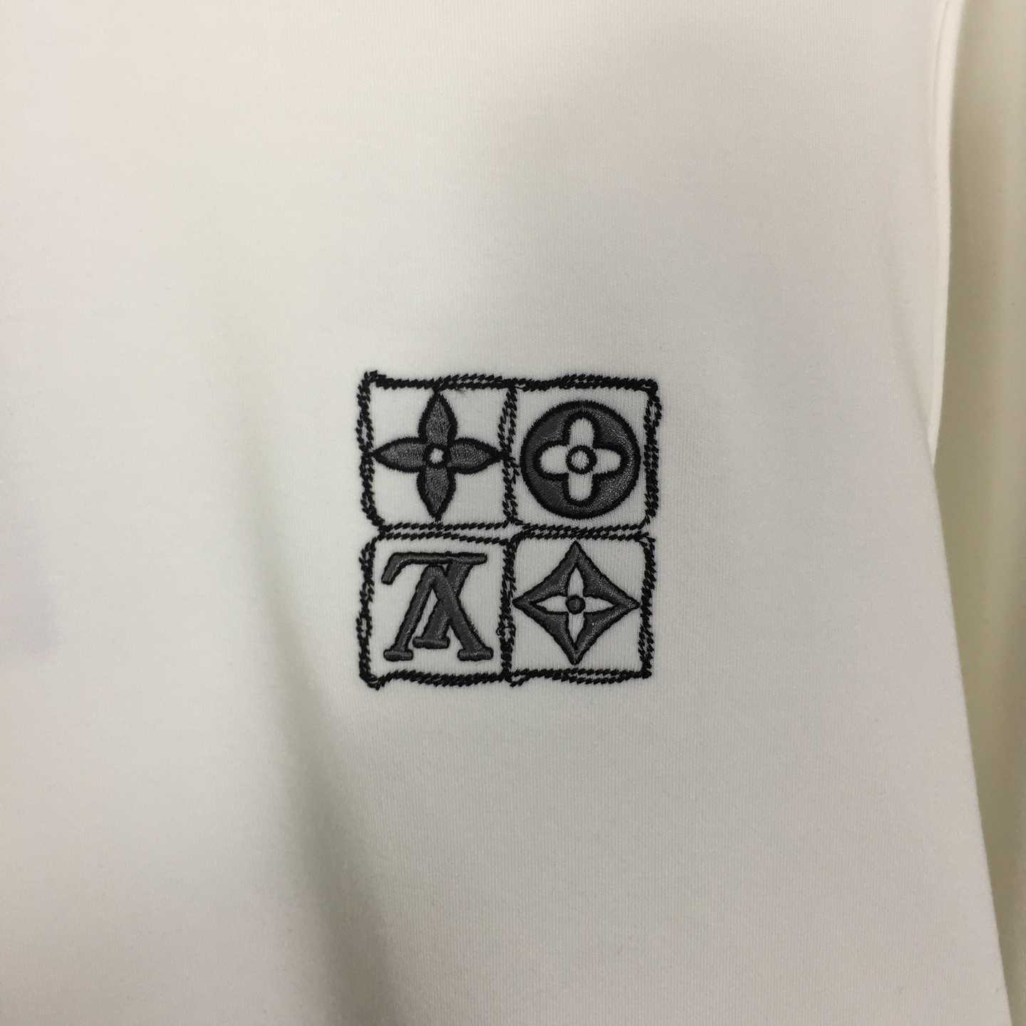 Louis Vuitton Embossed LV Long-Sleeved T-Shirt - DesignerGu