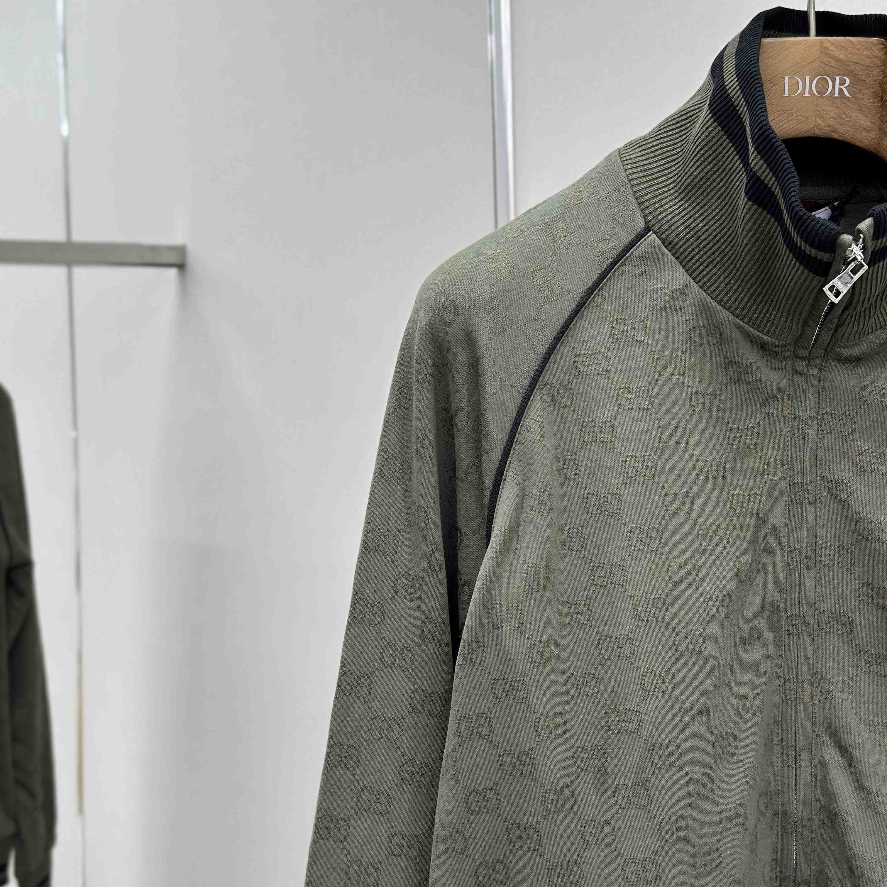 Gucci GG Jersey Jacquard Zip Jacket - DesignerGu