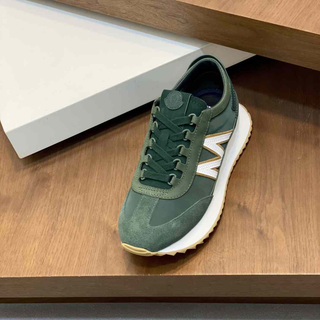 Moncler Pacey2 Suede & Nubuck Trainers - DesignerGu