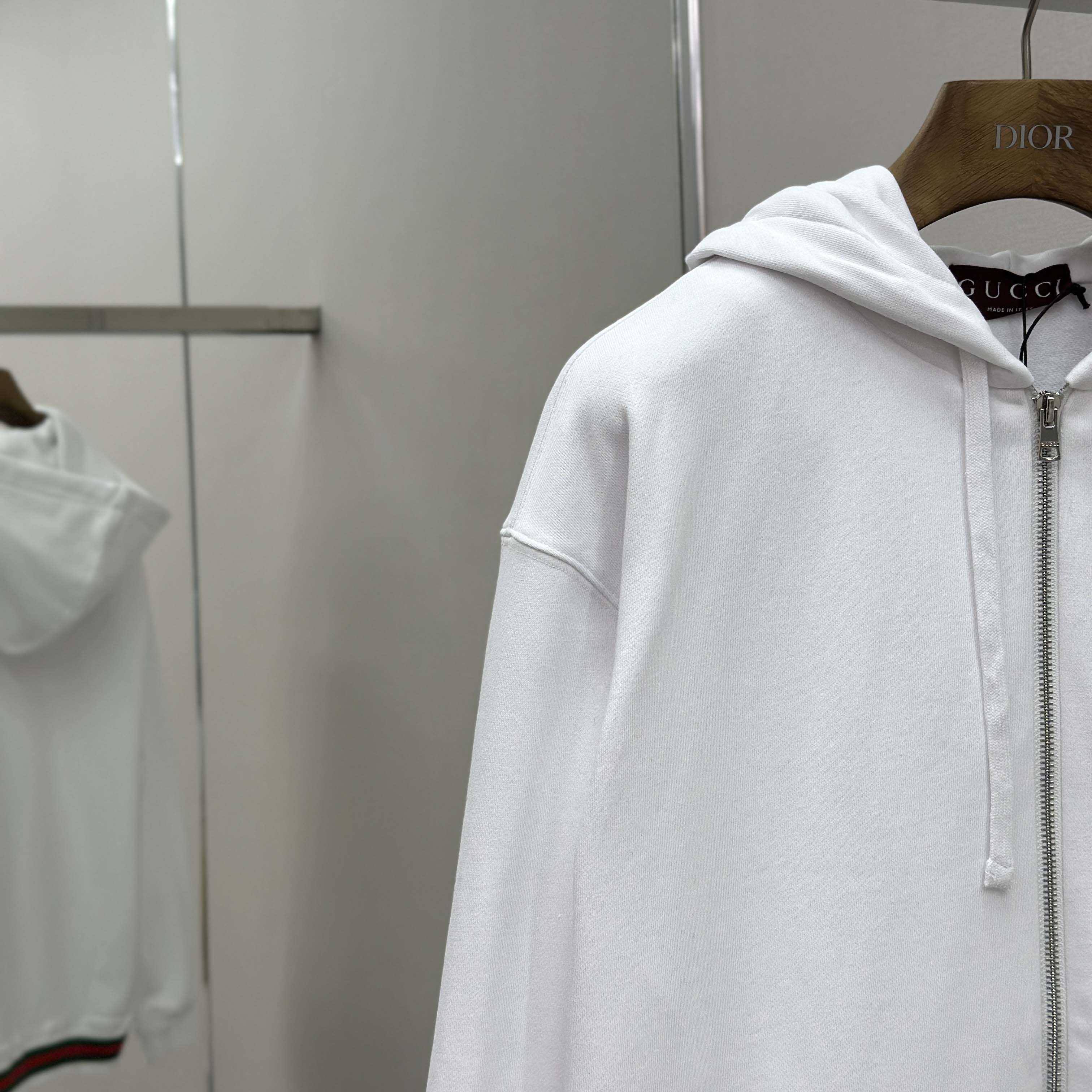 Gucci Cotton Jersey Sweatshirt With Web - DesignerGu