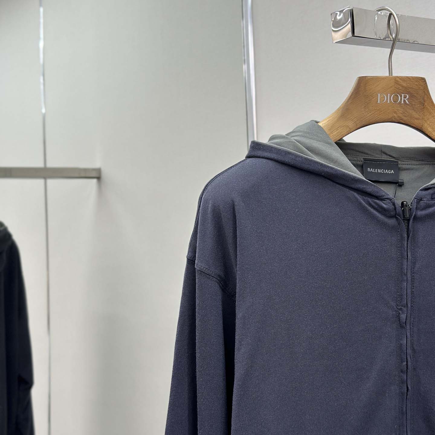 Balenciaga Back Reversible Zip-Up Hoodie - DesignerGu