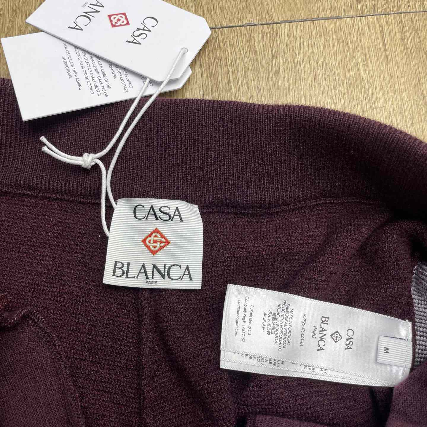 Casablanca Diagonal Tennis Merino Trousers   Z6026 - DesignerGu