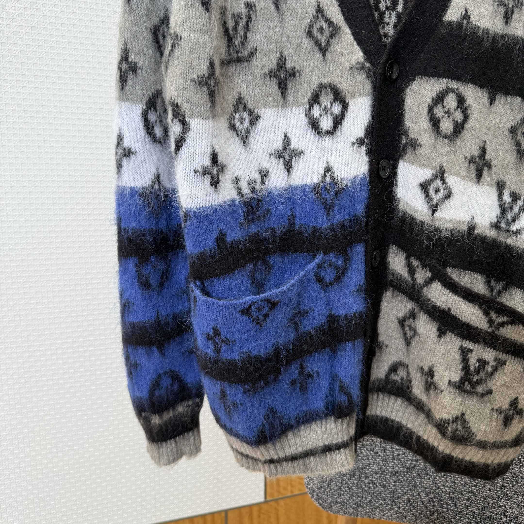 Louis Vuitton Monogram Mohair Cardigan   1AIOX9 - DesignerGu