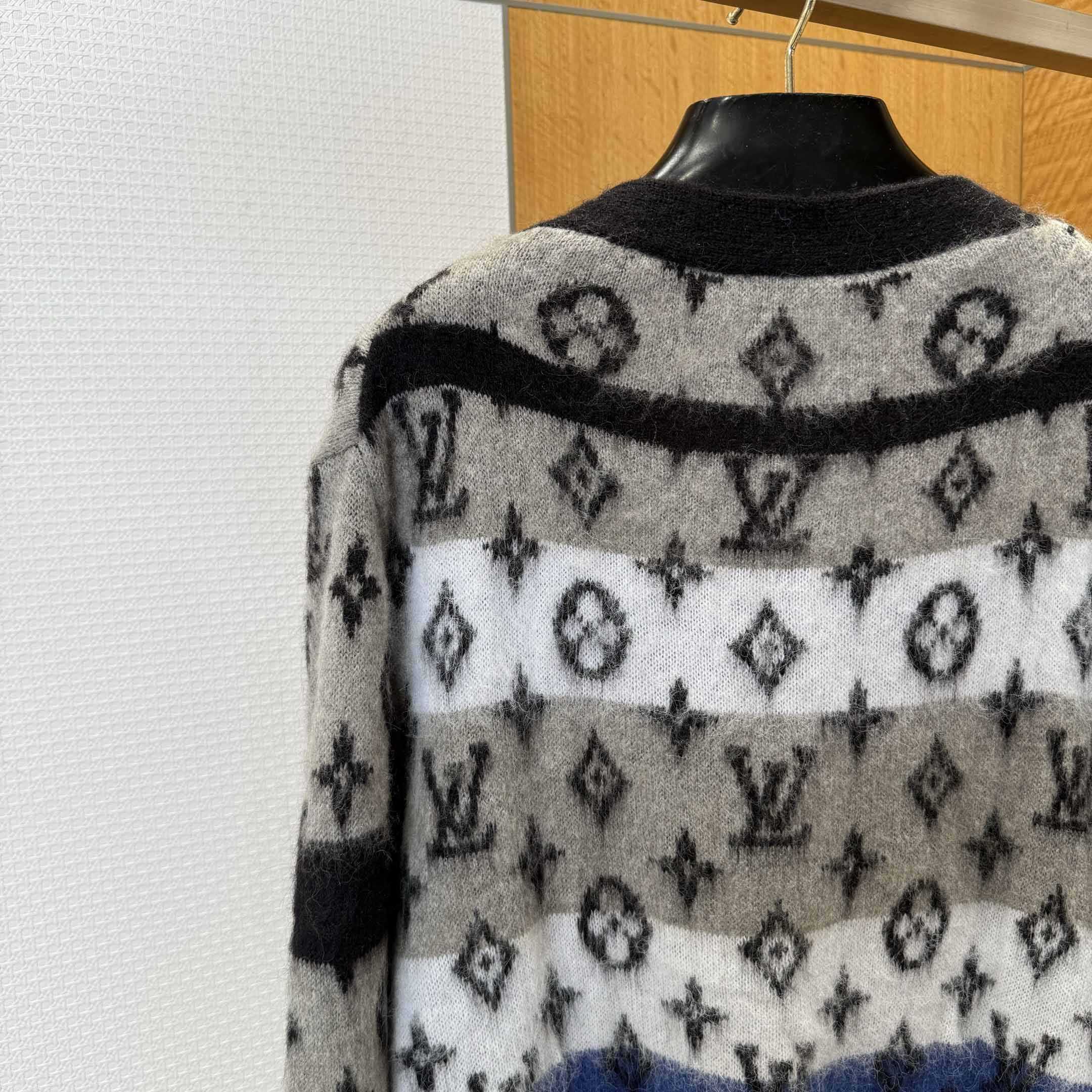 Louis Vuitton Monogram Mohair Cardigan   1AIOX9 - DesignerGu