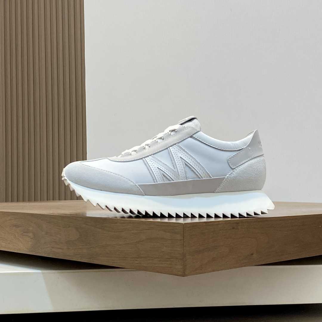 Moncler Pacey2 Suede & Nubuck Trainers - DesignerGu