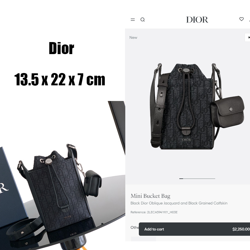 Dior Mini Bucket Bag  - DesignerGu