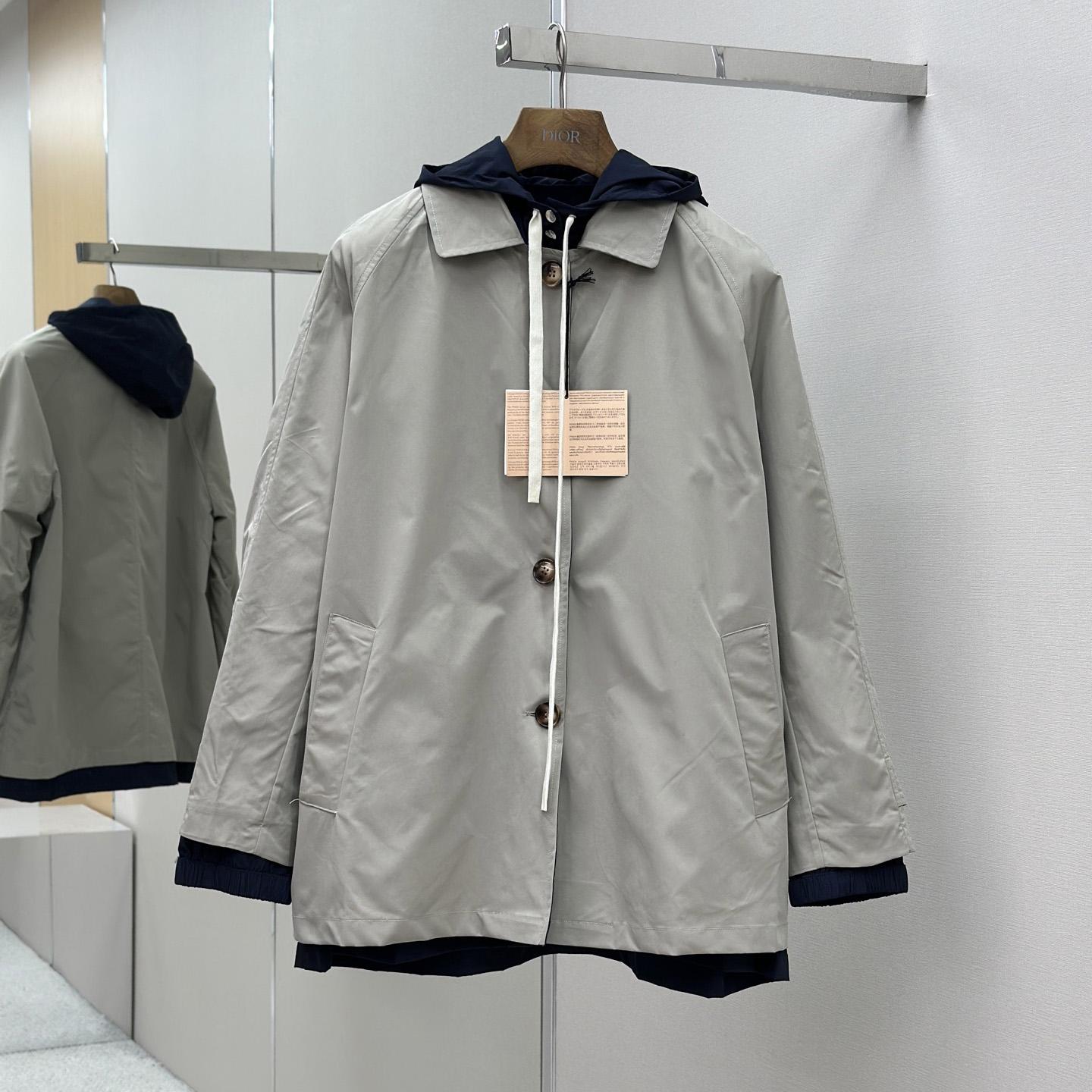 Miu Miu Panama Cotton And Technical Pongé Blouson Jacket - DesignerGu
