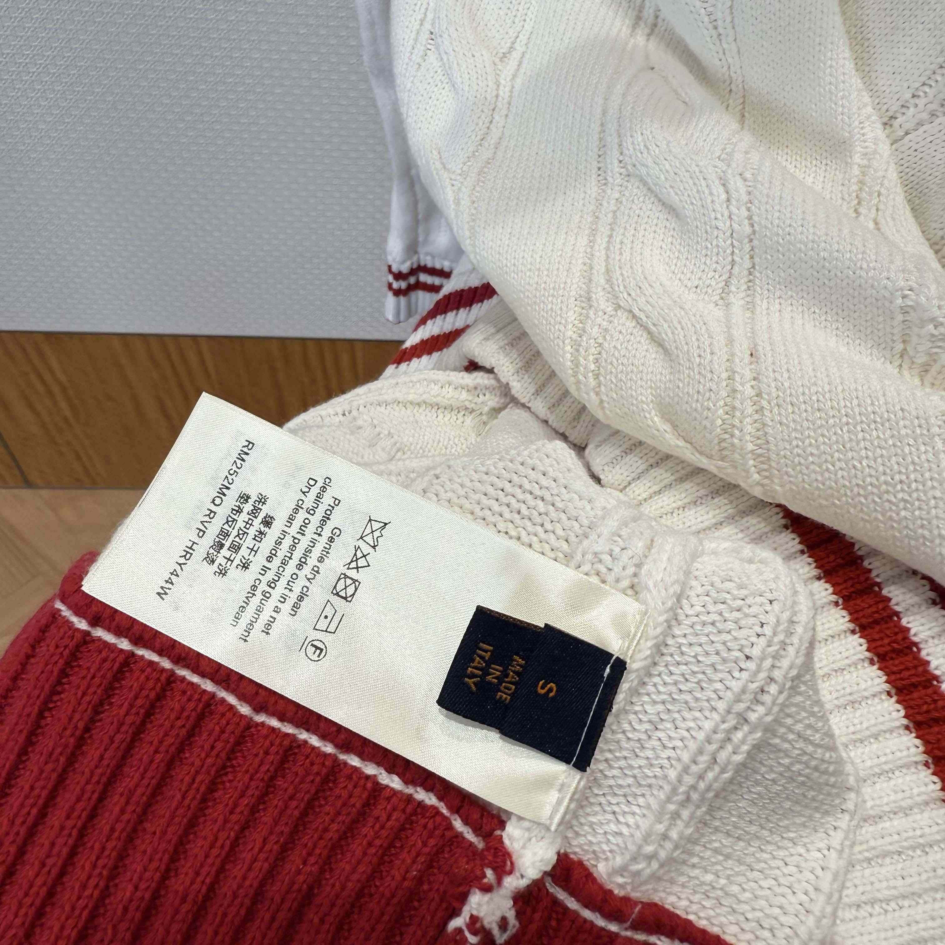 Louis Vuitton Preppy V-Neck Cable Pullover   1AIJYR - DesignerGu