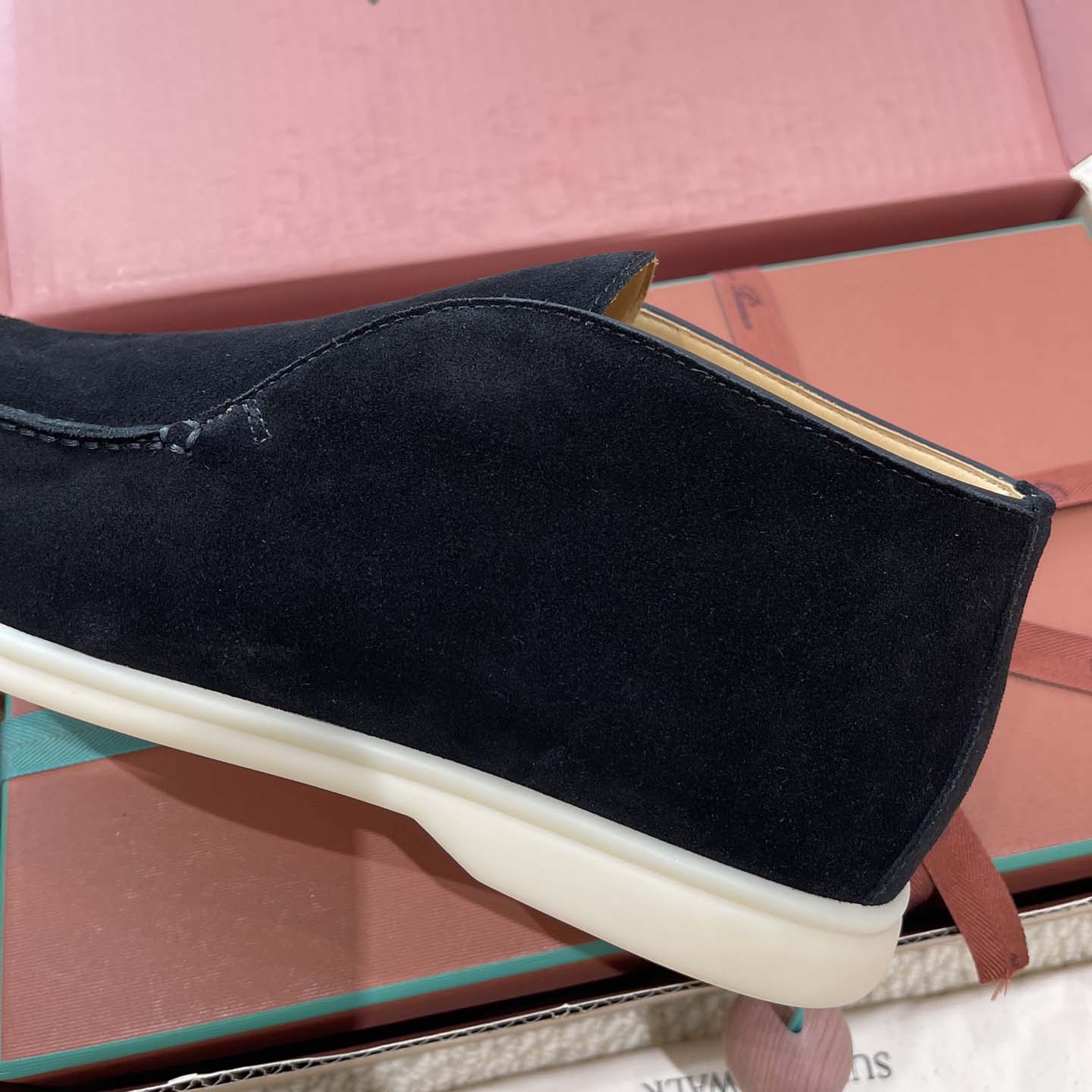 Loro Piana White Sole Summer Walk Loafers - DesignerGu