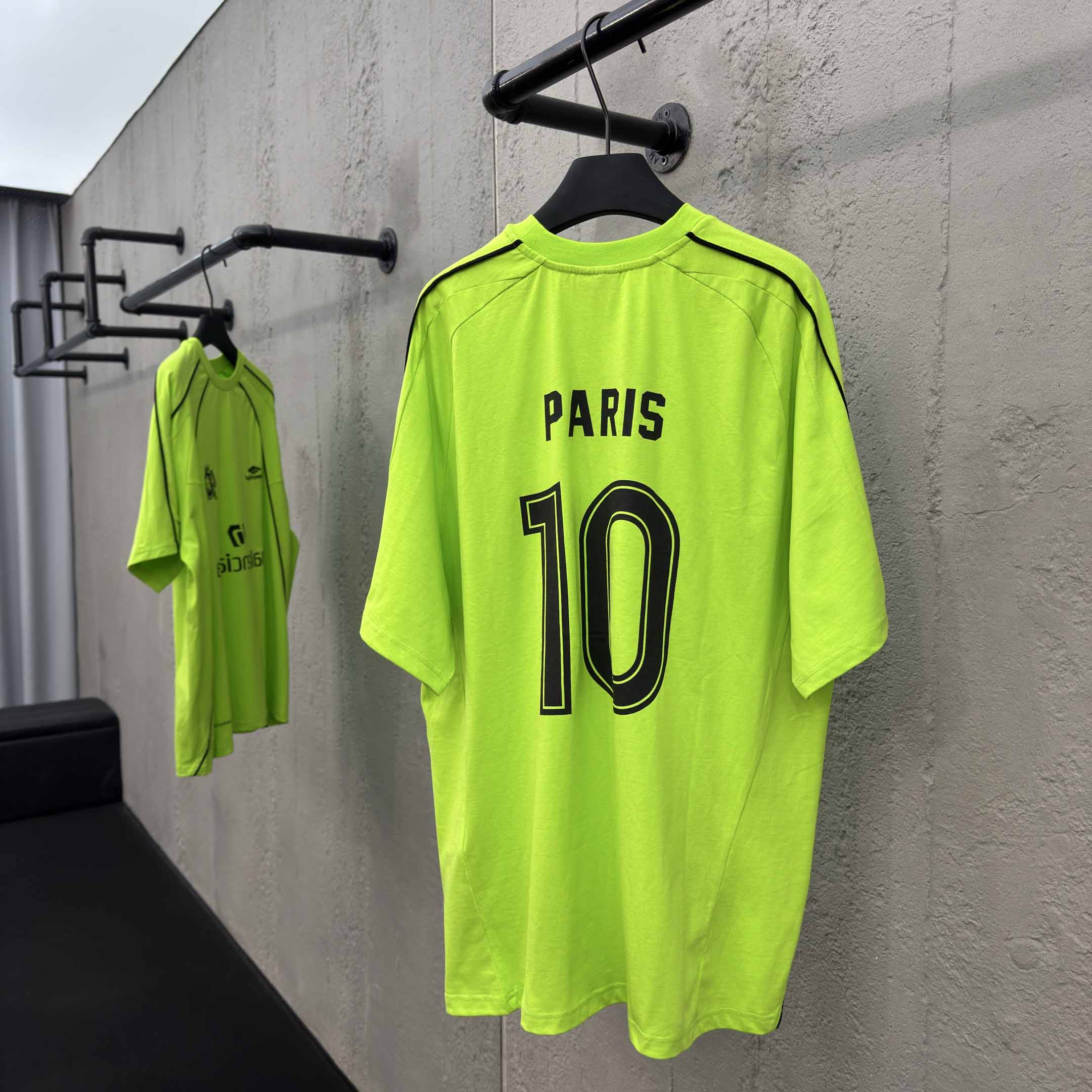 Balenciaga Paris Soccer T-Shirt Oversized  - DesignerGu