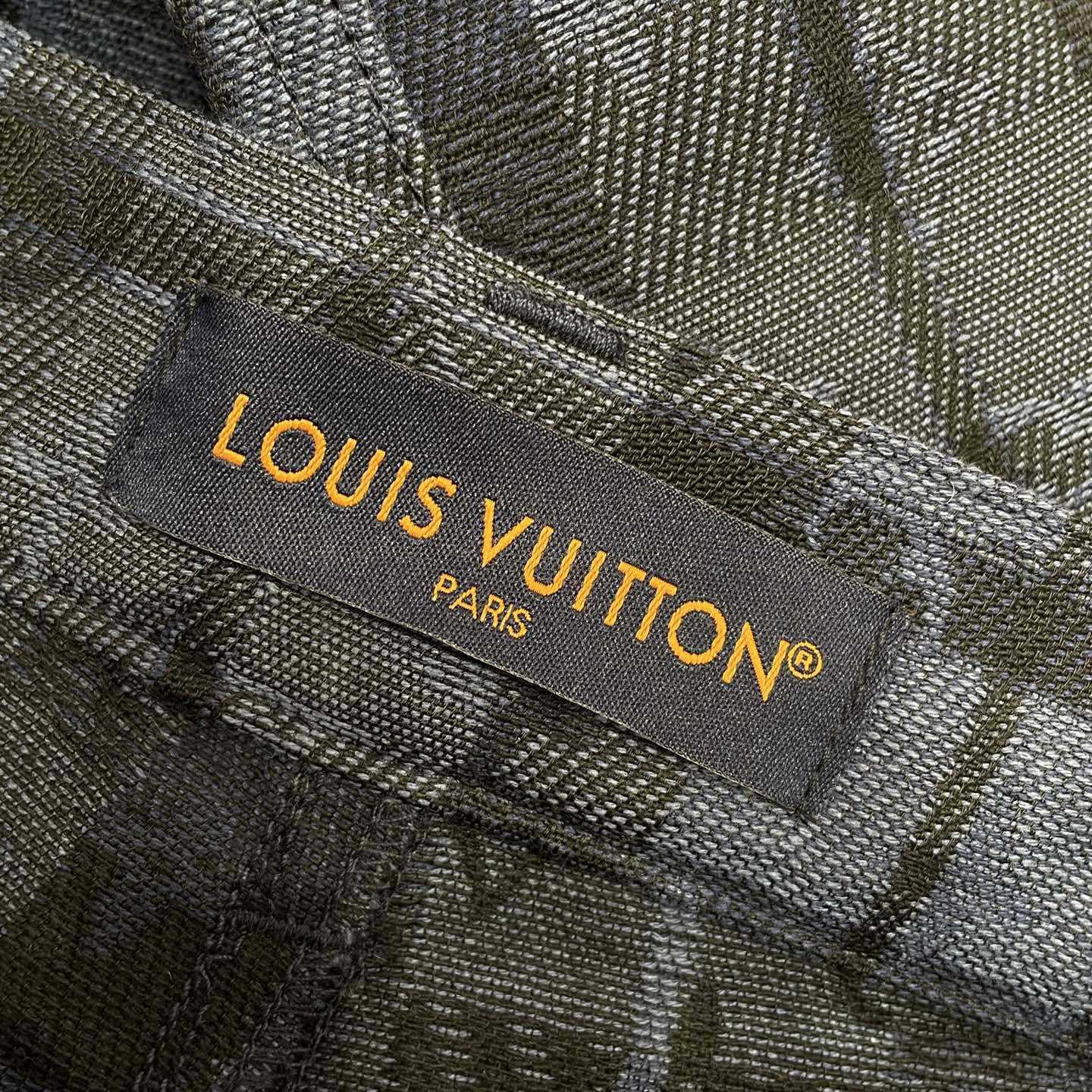 Louis Vuitton Monogram Tartan Denim Pants   1AIJUQ - DesignerGu