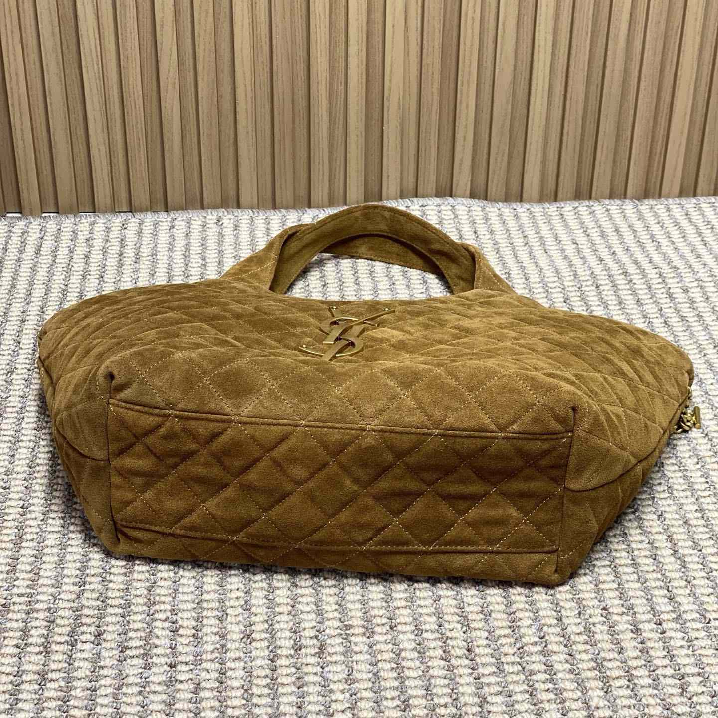 Saint Laurent Icare Medium In Quilted Suede  - DesignerGu