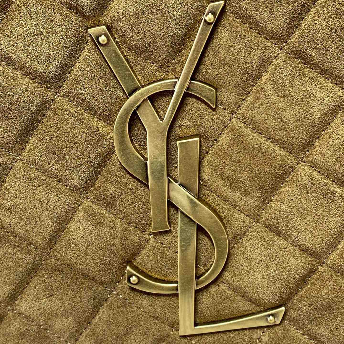 Saint Laurent Icare Medium In Quilted Suede  - DesignerGu