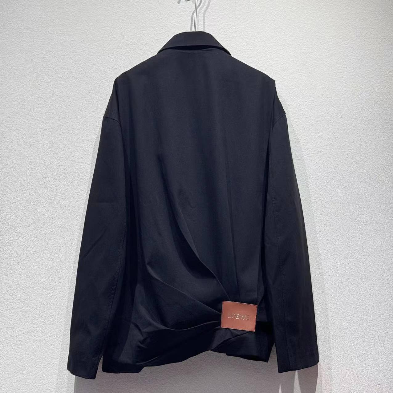 Loewe Draped Jacket In Cotton And Silk - DesignerGu