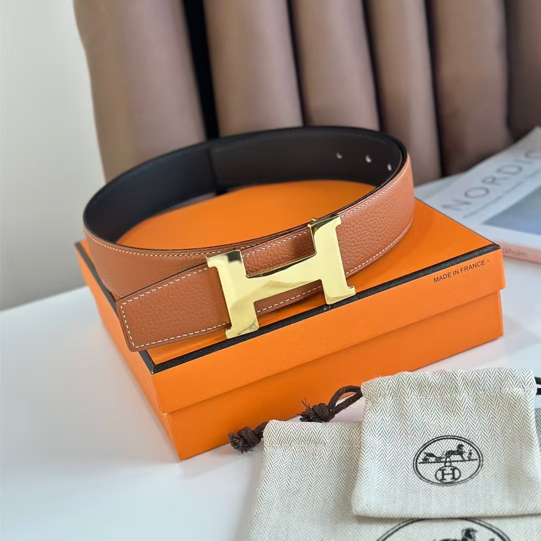 Hermes Reversible Leather Belts    38 mm - DesignerGu