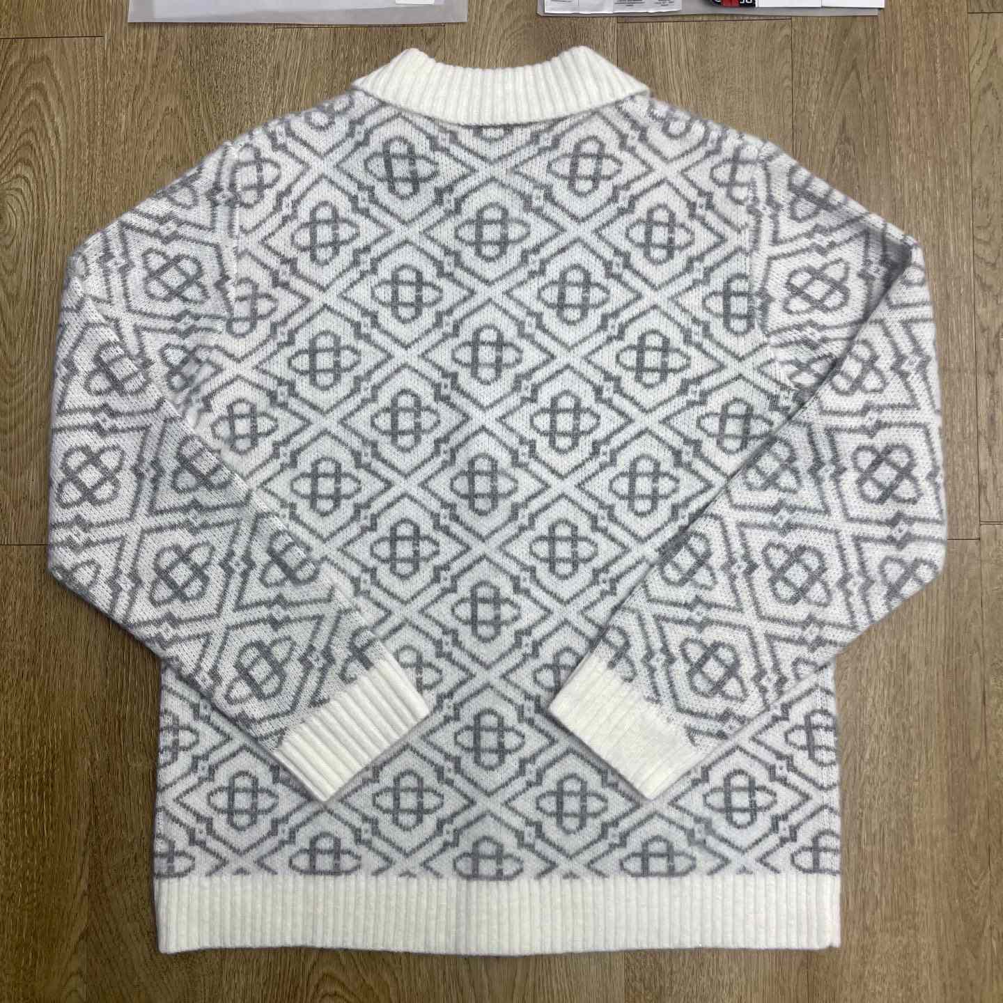 Casablanca Logo-pattern Zip-fastening Cardigan   D0115 - DesignerGu