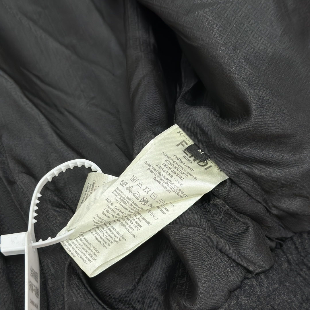 Fendi Dark Grey Cashmere Sweatshirt - DesignerGu