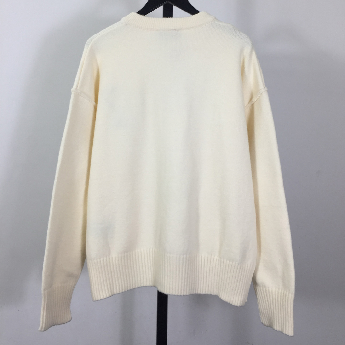 AMI Paris Ami De Coeur Wool Cardigan - DesignerGu