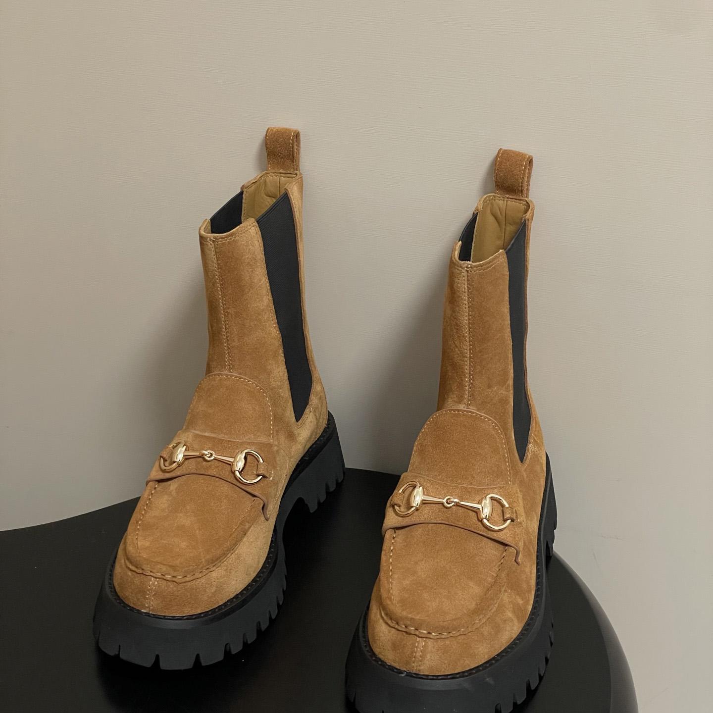 Gucci Women's Ankle Boot With Horsebit - DesignerGu