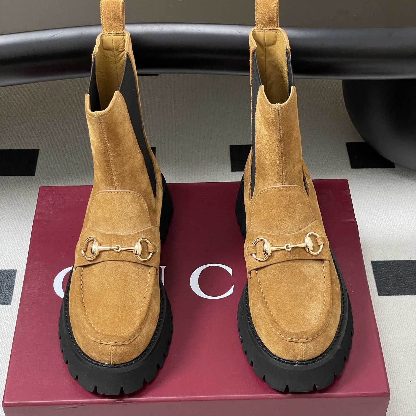 Gucci Women's Ankle Boot With Horsebit - DesignerGu