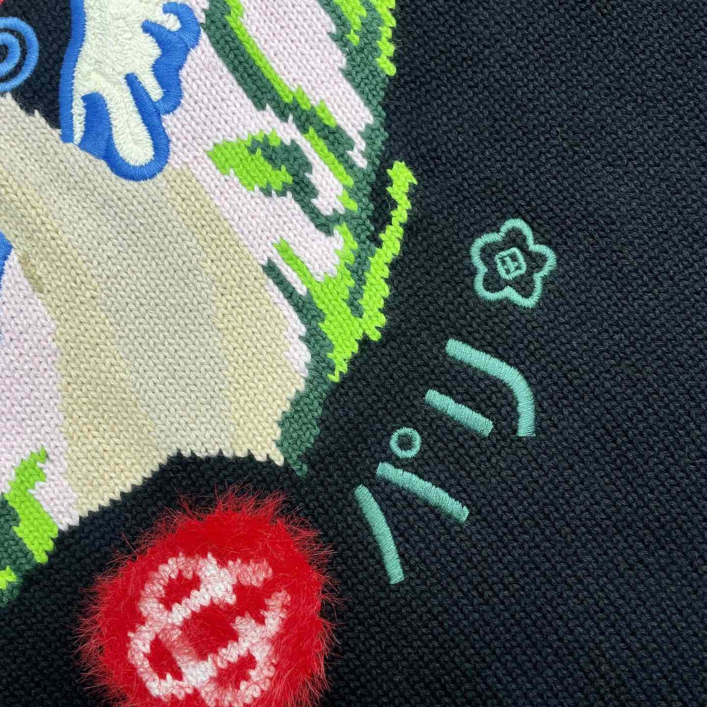 Casablanca Cotton Embroidered Mushroom Jumper  D0113 - DesignerGu