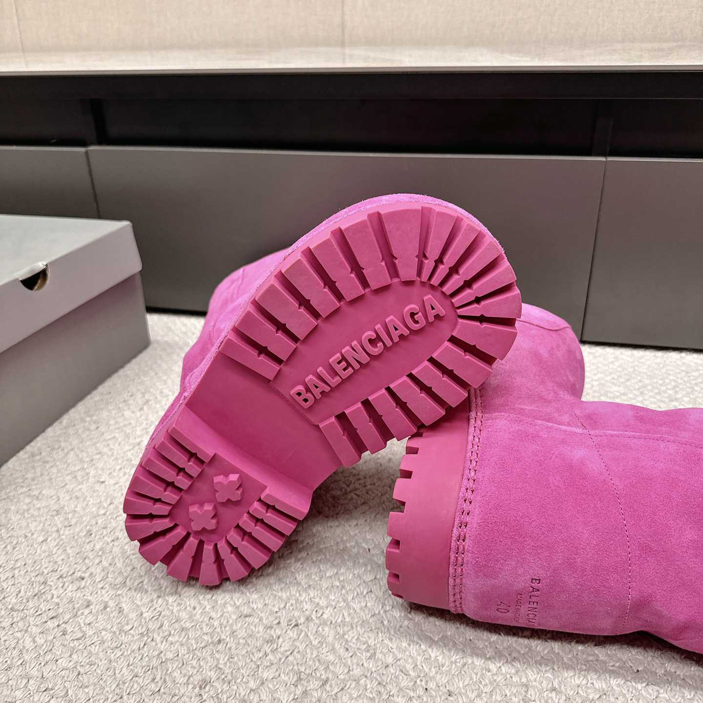 Balenciaga Alaska Fur High Boots - DesignerGu