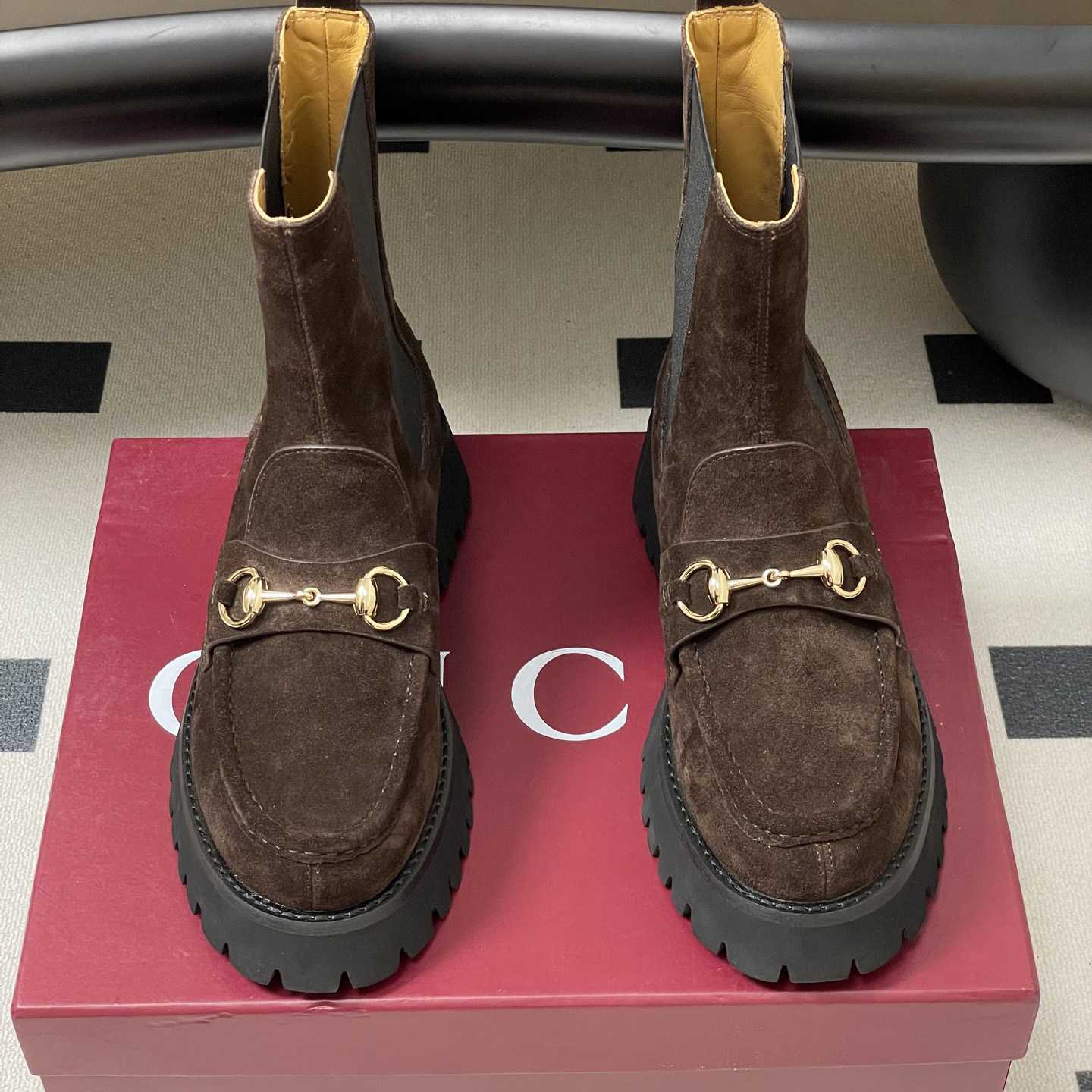 Gucci Women's Ankle Boot With Horsebit - DesignerGu