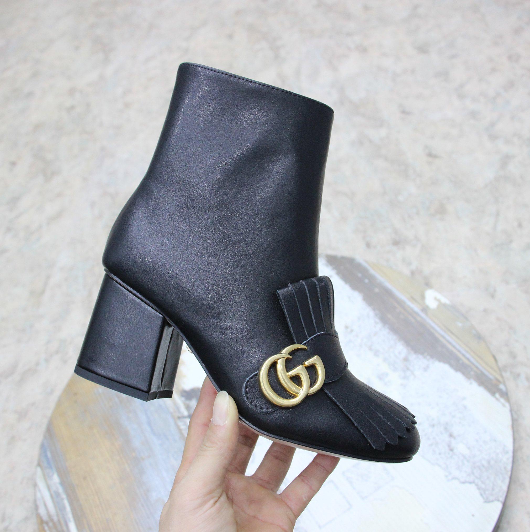 Gucci Women's Horsebit Ankle Bootie - DesignerGu