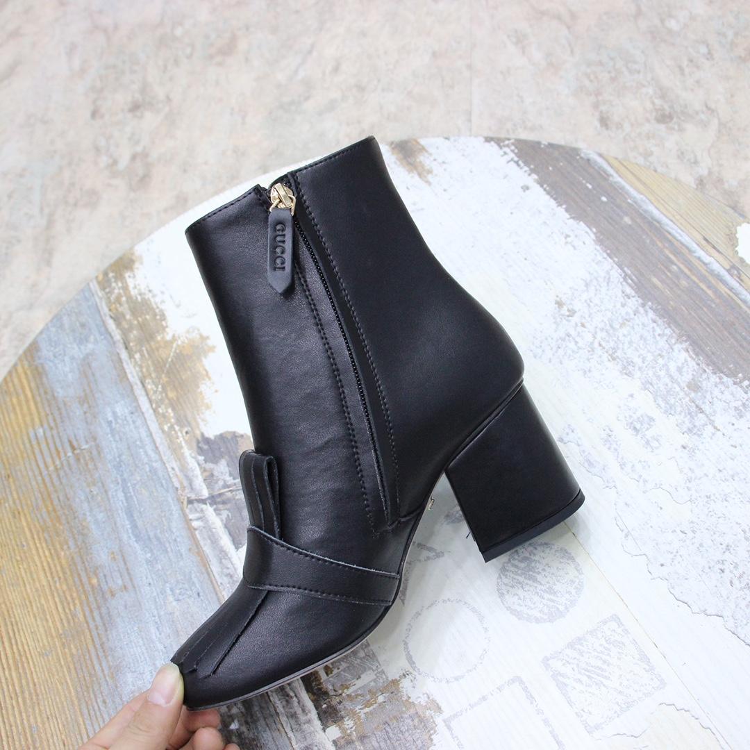 Gucci Women's Horsebit Ankle Bootie - DesignerGu