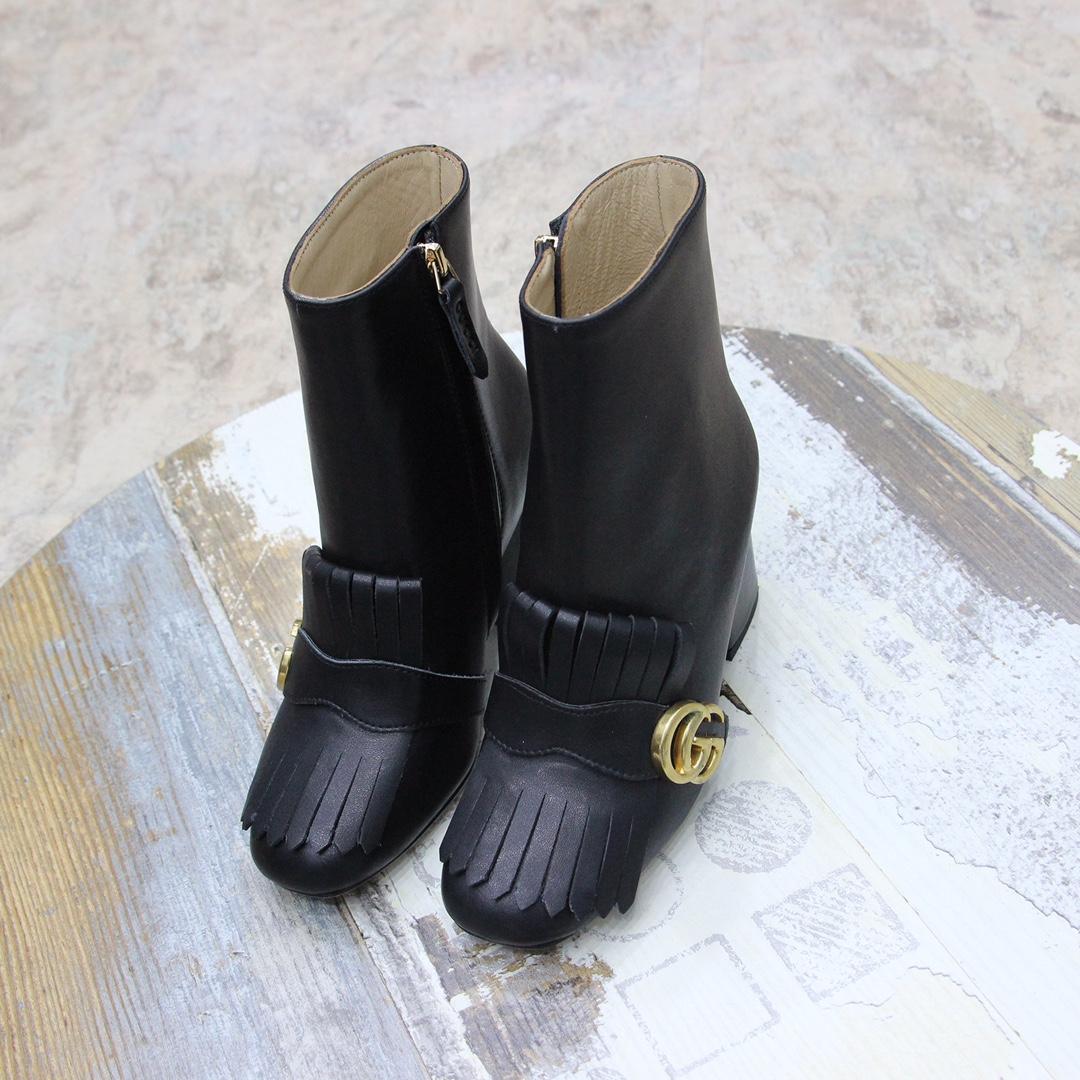 Gucci Women's Horsebit Ankle Bootie - DesignerGu