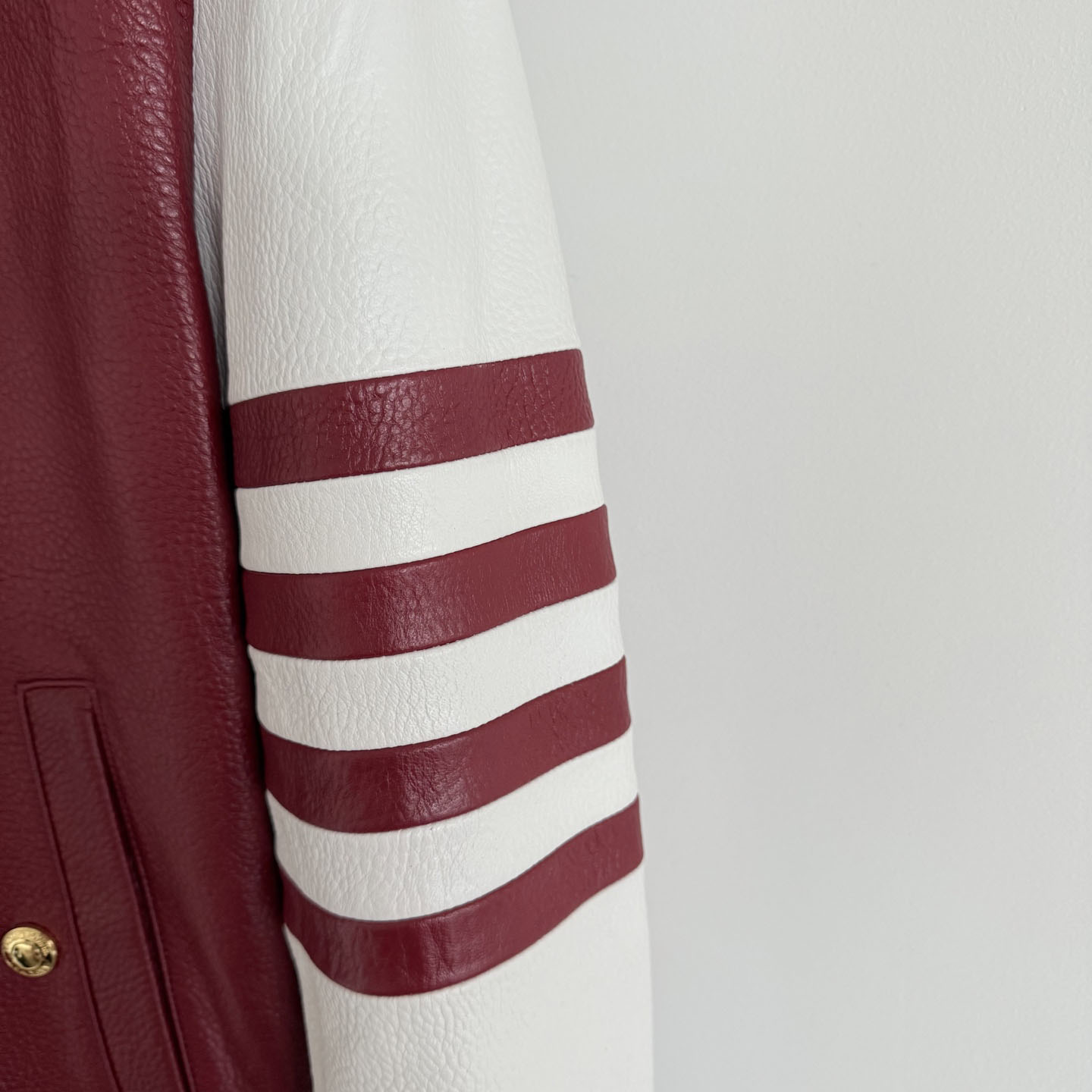 Thom Browne 4-bar Leather Bomber Jacket - DesignerGu