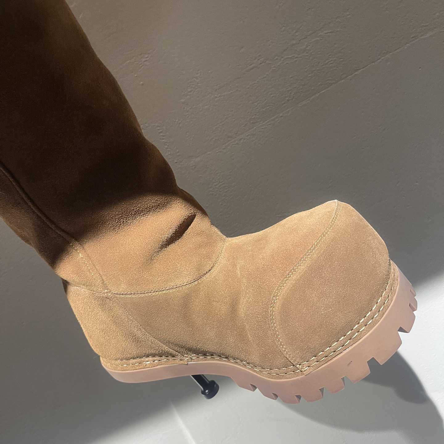 Balenciaga Alaska Fur High Boots - DesignerGu