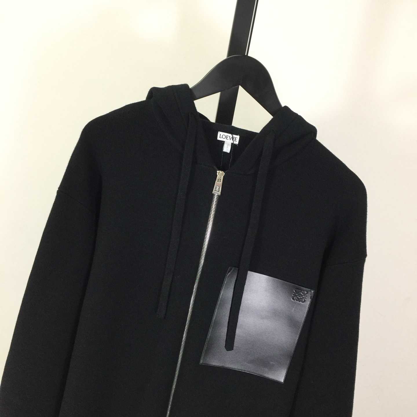 Loewe Zip-up Hoodie In Wool - DesignerGu