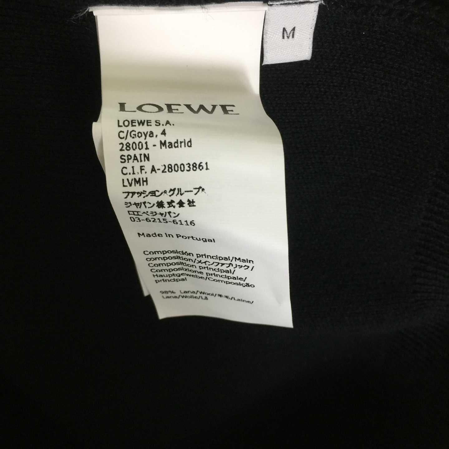 Loewe Zip-up Hoodie In Wool - DesignerGu